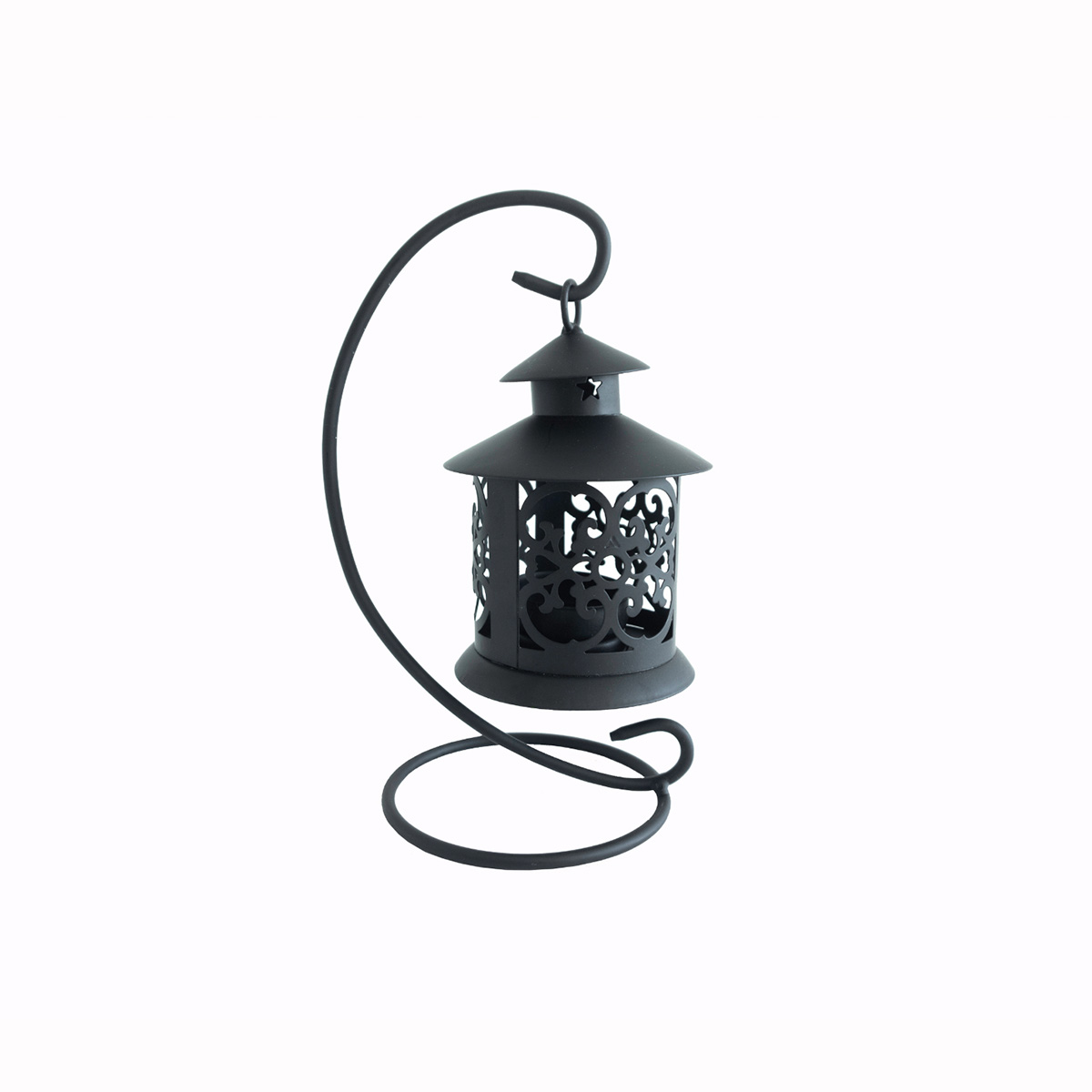  Black Tea Light Candle With Hanger 