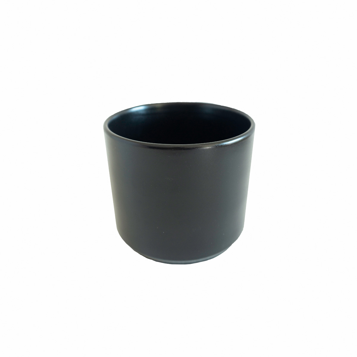  Round Black Clay Pot 